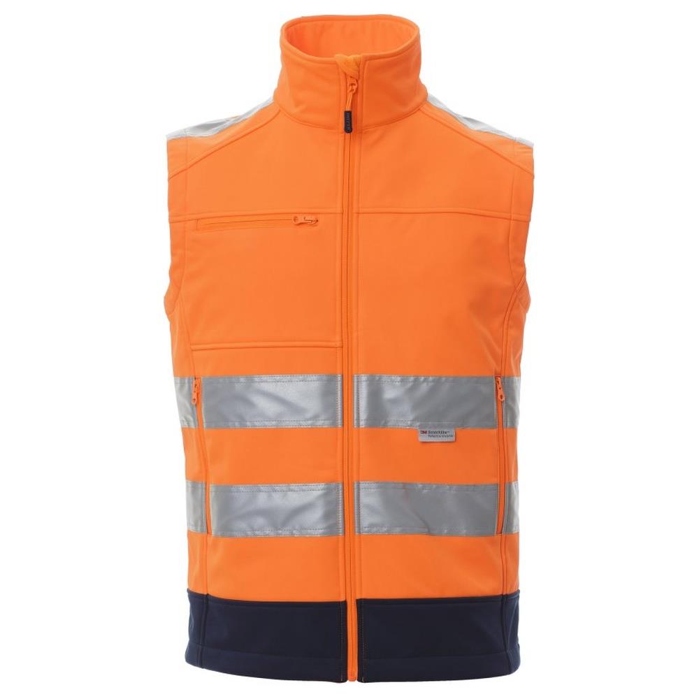 gilet softshell payper traffic arancione fluo/navy s