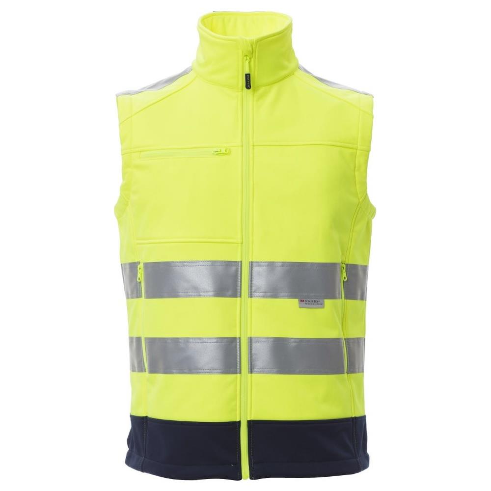 gilet softshell payper traffic giallo fluo/navy s
