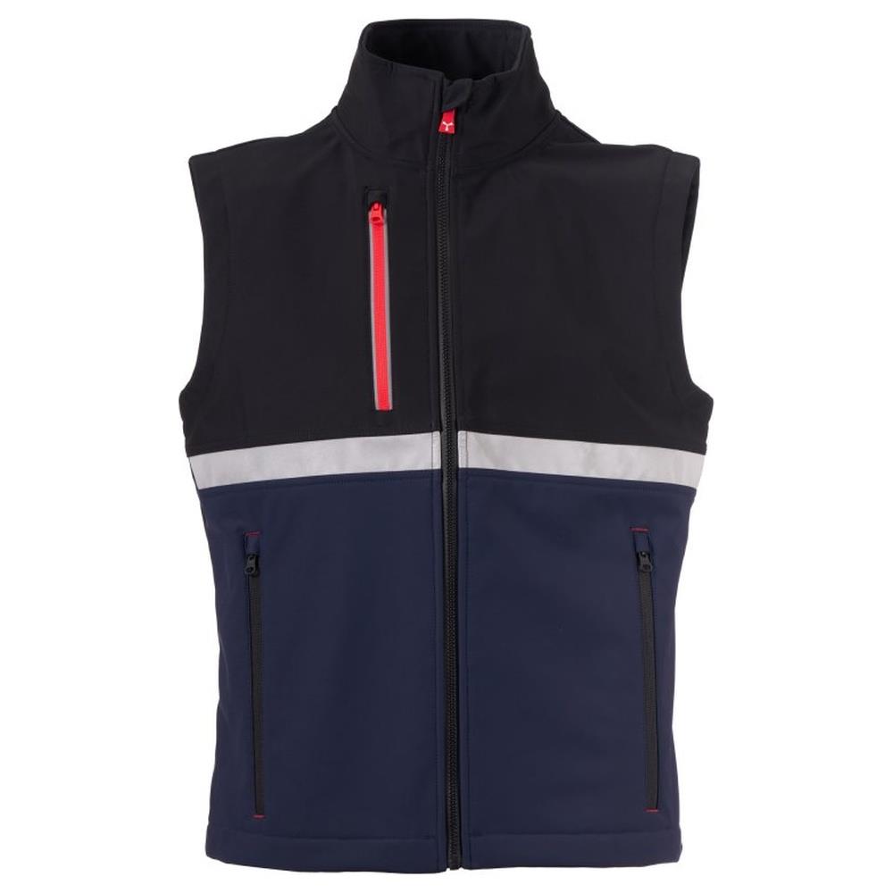 gilet softshell payper wise vest navy/nero xxs