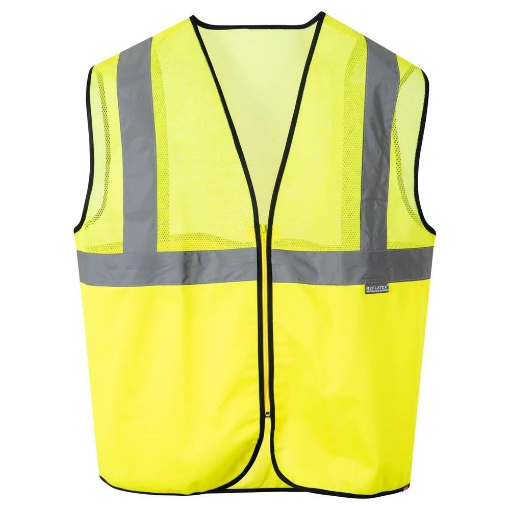 gilet velilla con tessuto a rete cod 146 giallo fluo l