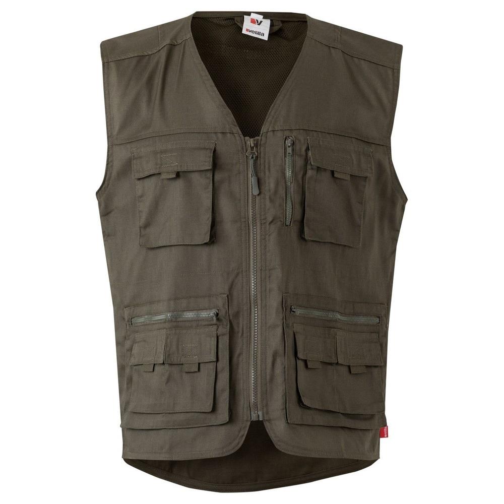 gilet velilla multitasche cod 105901 verde militare s