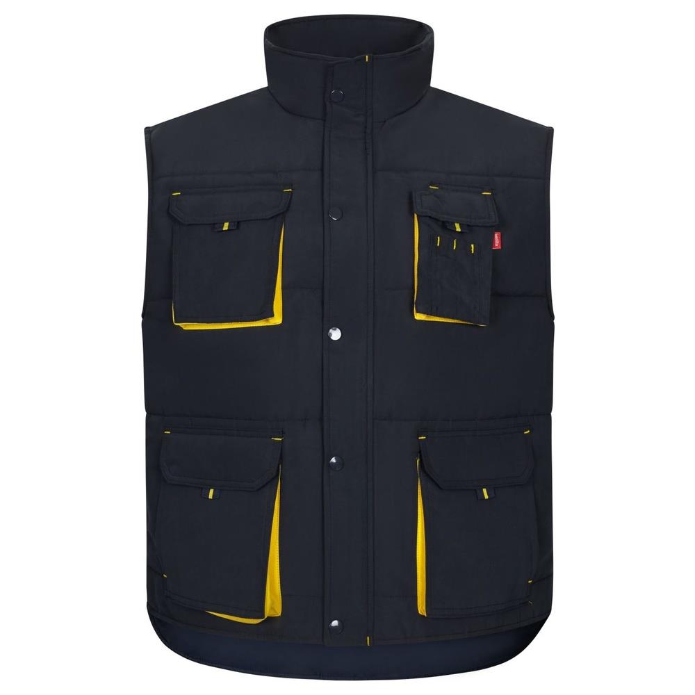 gilet velilla trapuntato multitasche total m cod 205902 navy/giallo s