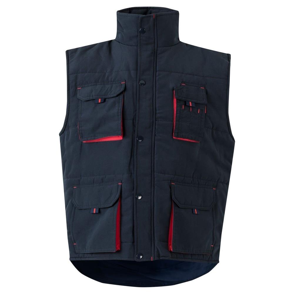 gilet velilla trapuntato multitasche total m cod 205902 navy/rosso s