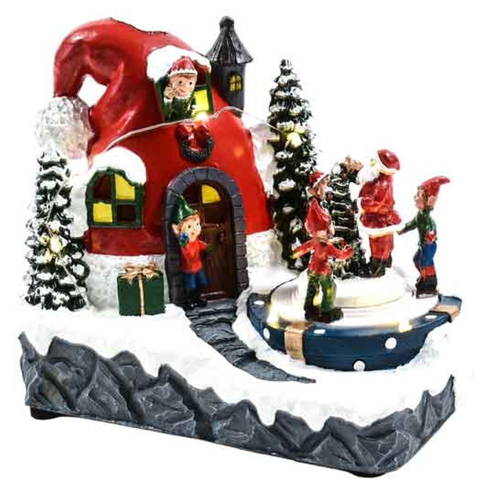 giostrina di natale con elfi 21x14x18 cm