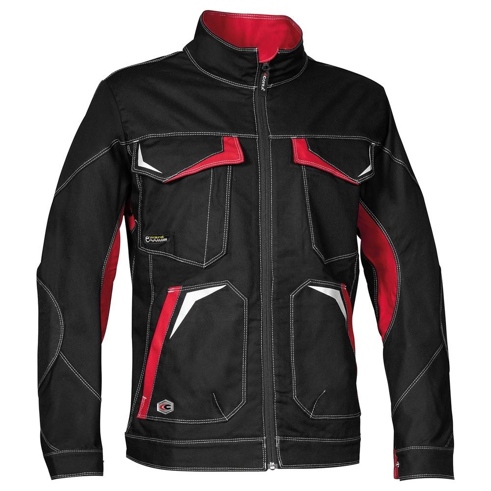 giubbino cofra abrantes v480 nero/rosso 44