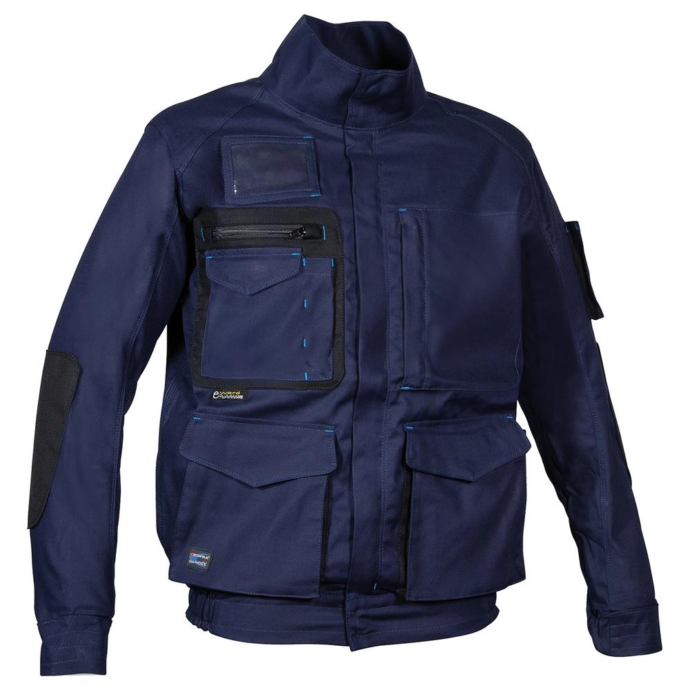 giubbino cofra oberwart v560 navy/nero 44