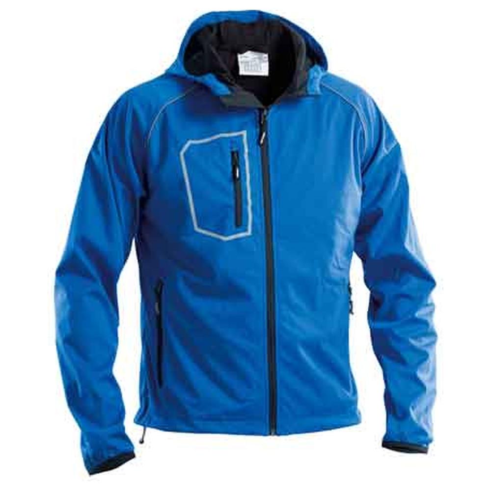 giubbino softshell con cappuccio 'fasten' blu