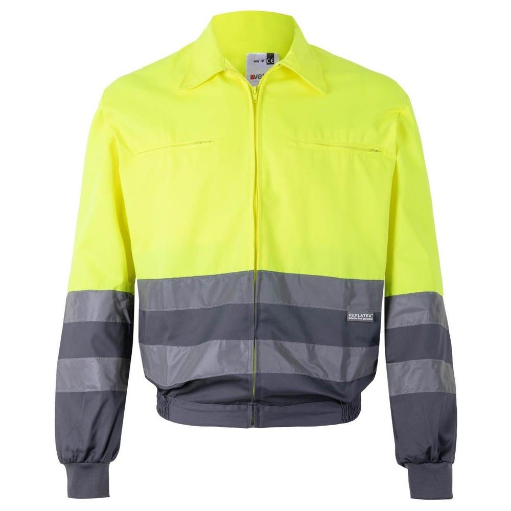 giubbino velilla bicolor cod 153 grigio/giallo fluo s
