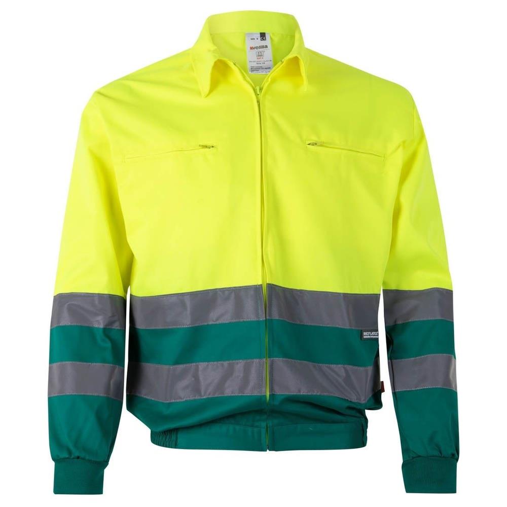 giubbino velilla bicolor cod 153 verde/giallo fluo s