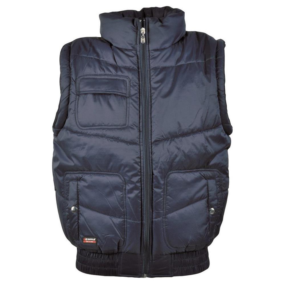 giubbotto cofra doncaster maniche staccabili v047-0 blu navy l