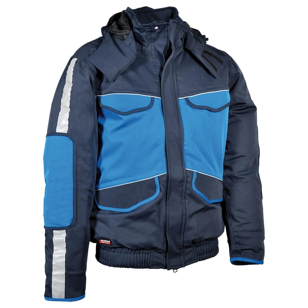 giubbotto cofra strasbourg v094 navy/royal 44
