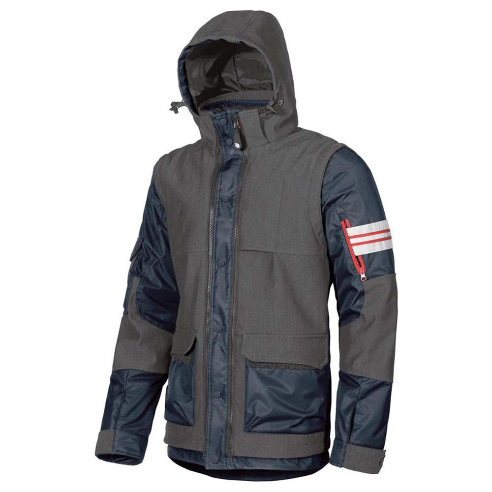 giubbotto con cappuccio u-power icon, imbottito deep blue 4xl