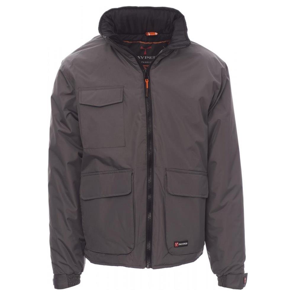giubbotto imbottito con cappuccio payper renegade smoke/nero xs