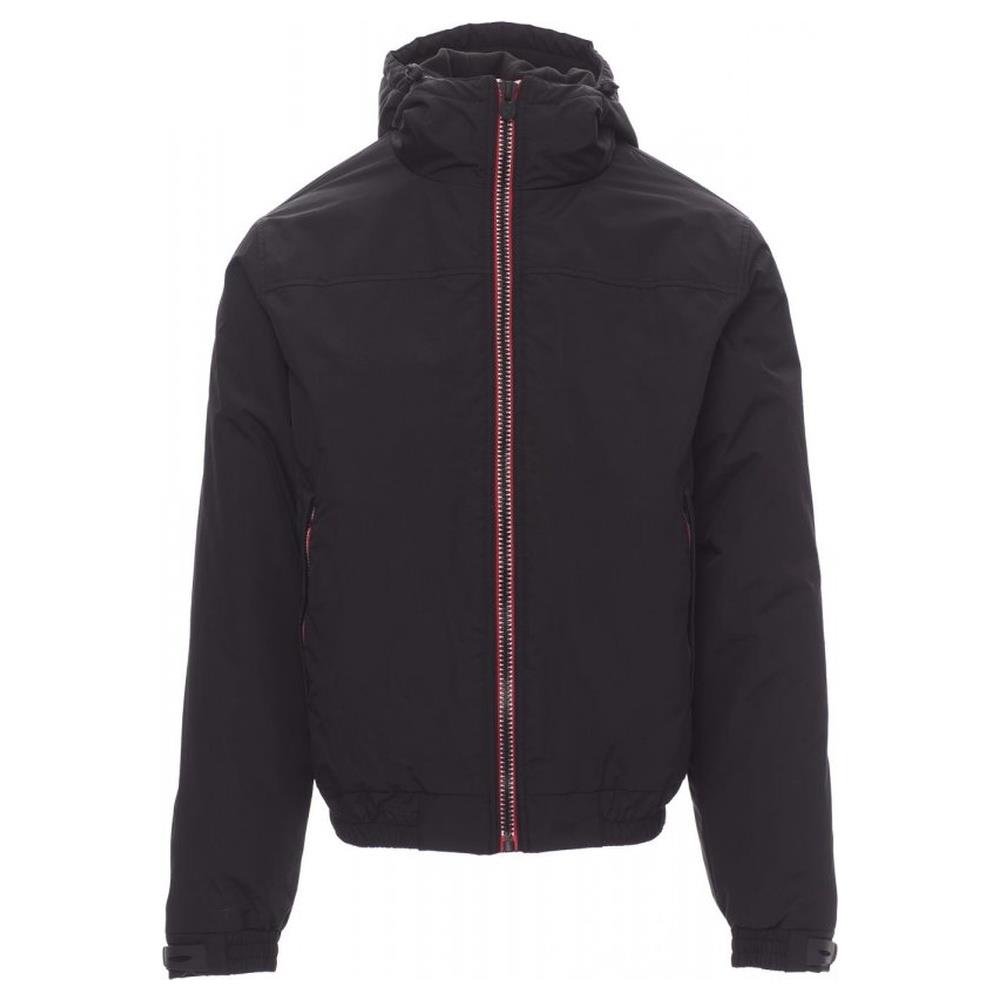 giubbotto imbottito con cappuccio payper sailing r. 2.0 nero xs