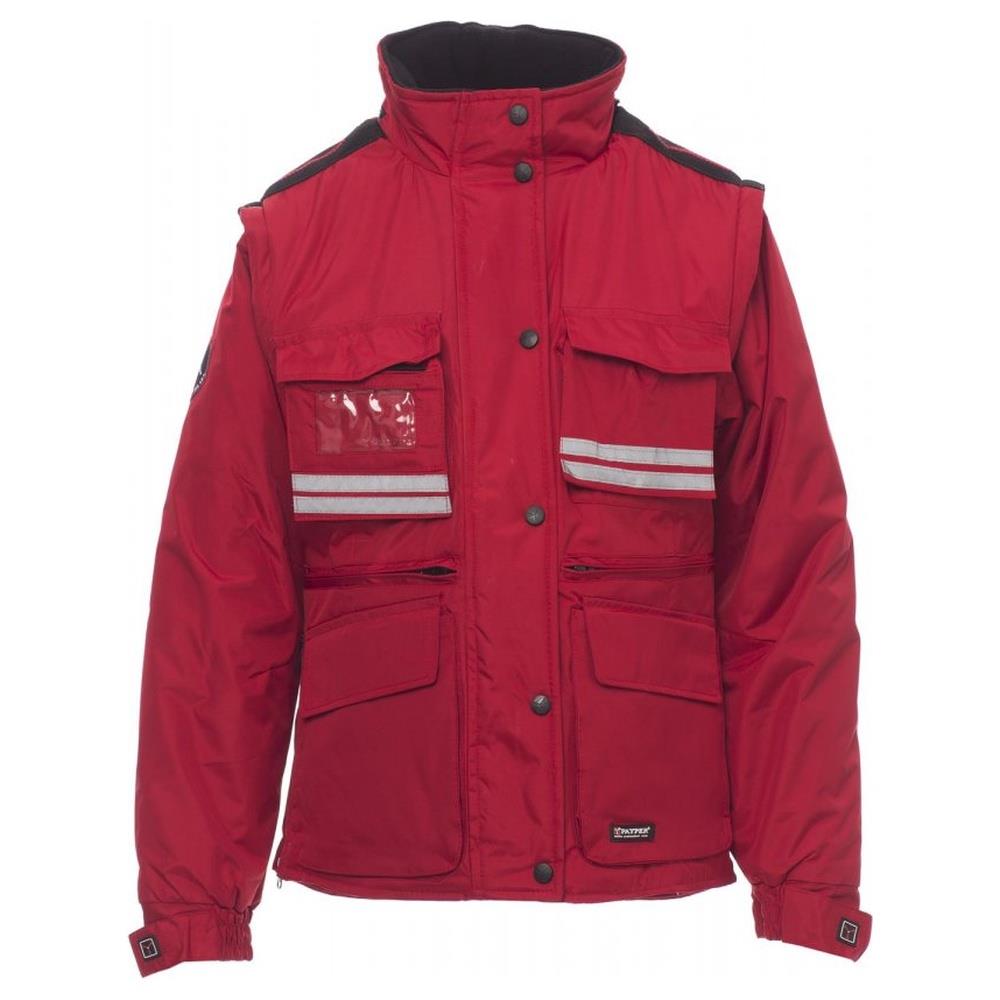 giubbotto imbottito con cappuccio payper tornado lady rosso s
