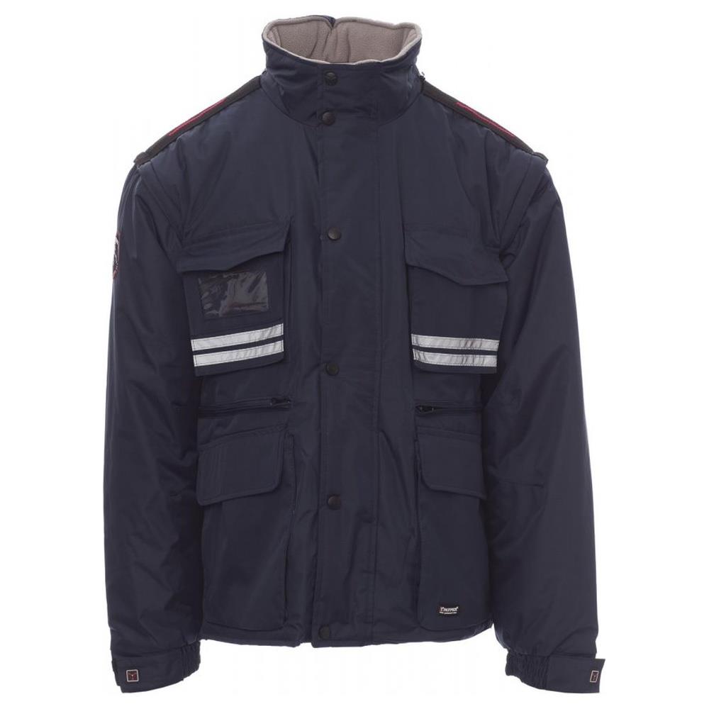 giubbotto imbottito con cappuccio payper tornado navy xs