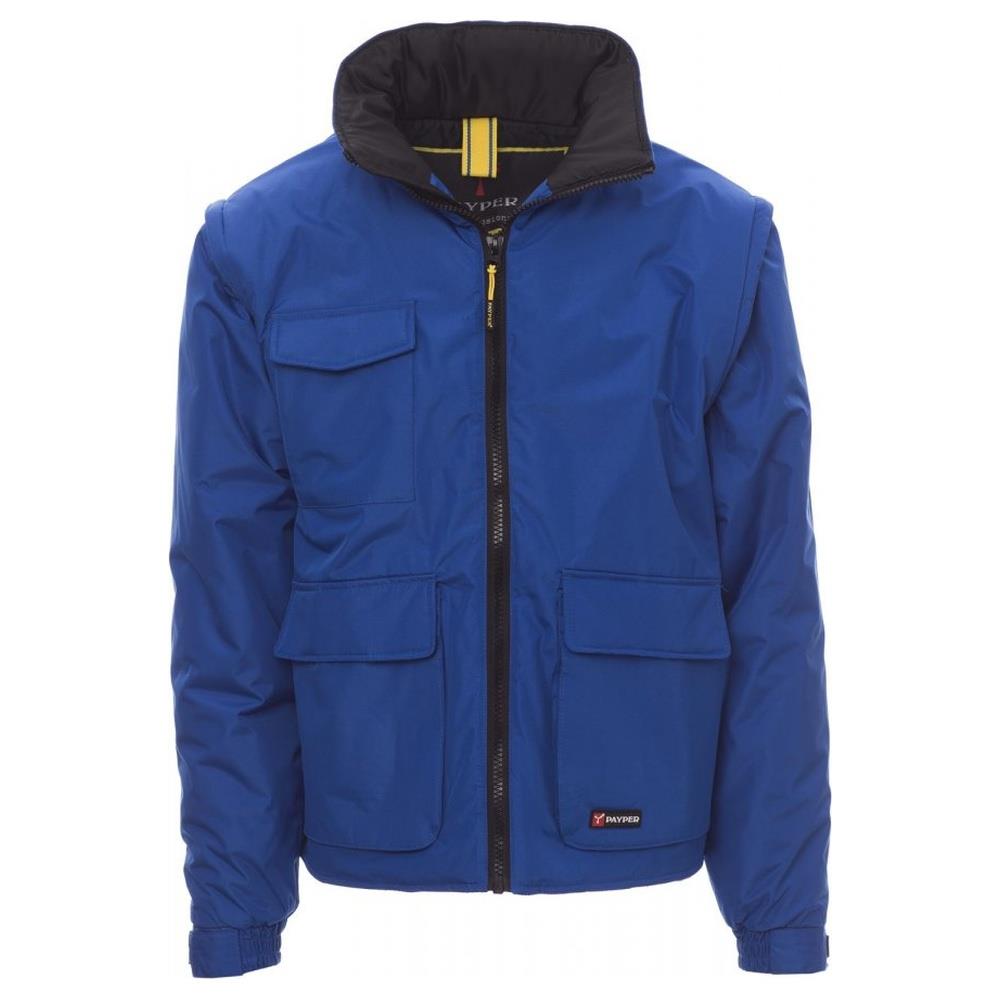 giubbotto imbottito con maniche staccabili payper escape royal/nero xxs