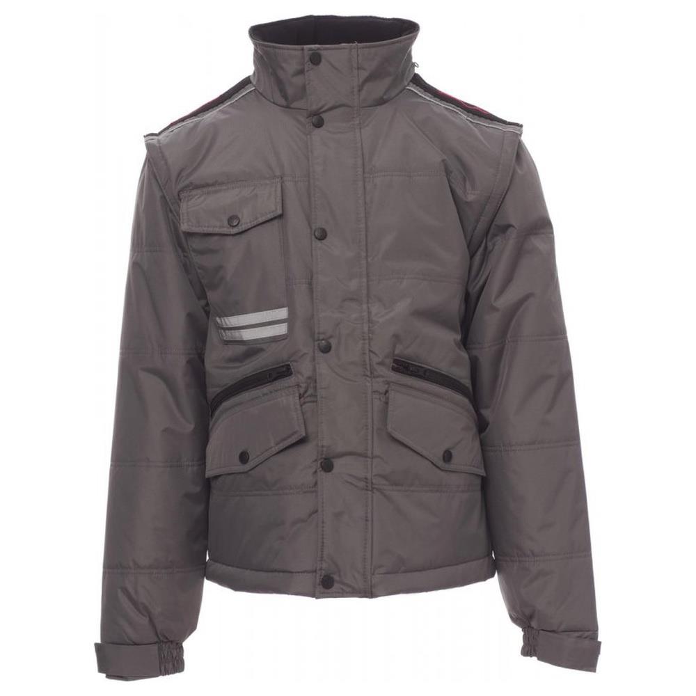 giubbotto imbottito con maniche staccabili payper fighter 2.0 smoke/nero xxs