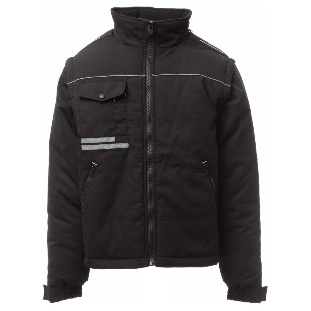 giubbotto imbottito con maniche staccabili payper warm 2.0 nero xs