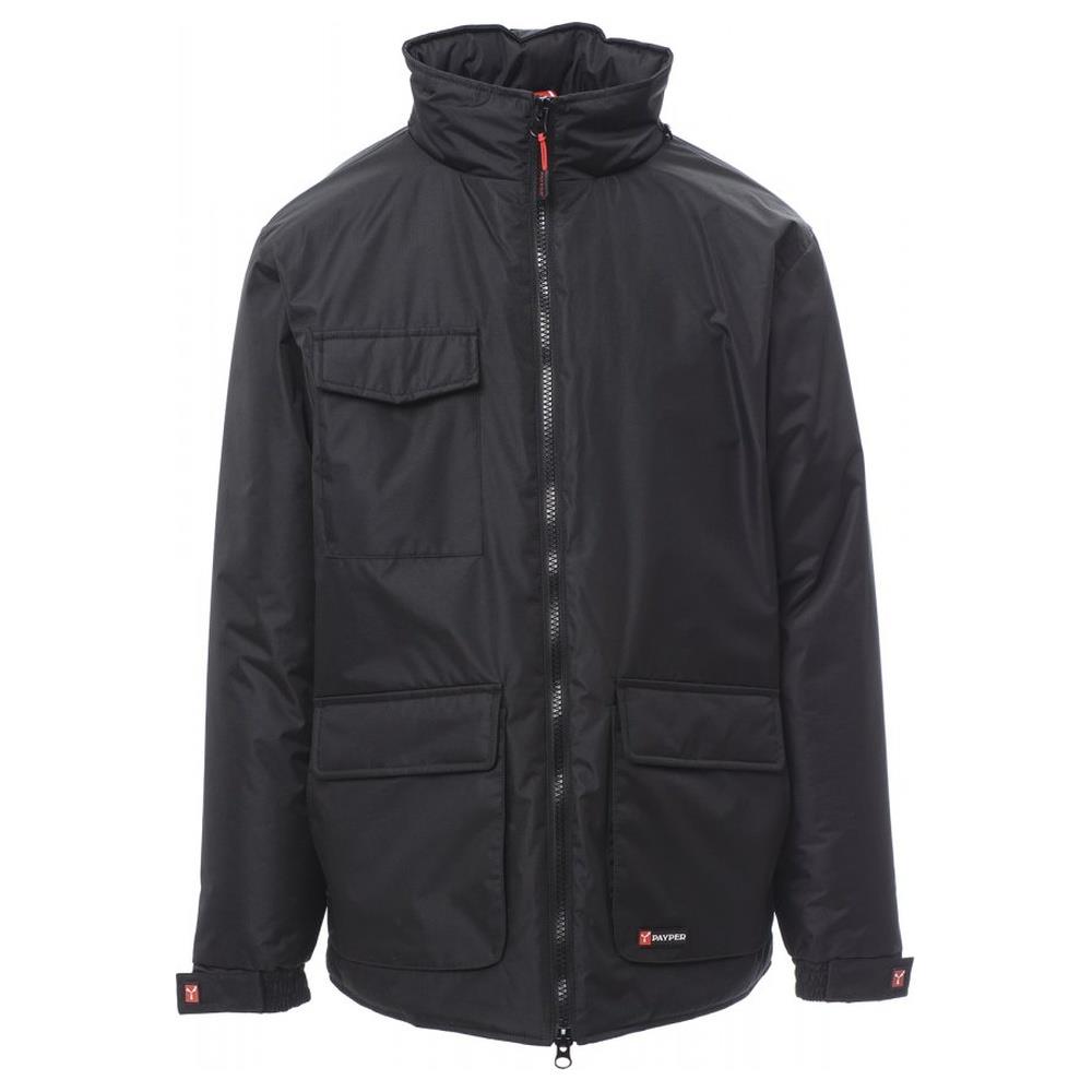 giubbotto imbottito payper renegade mid nero/steel grey xs