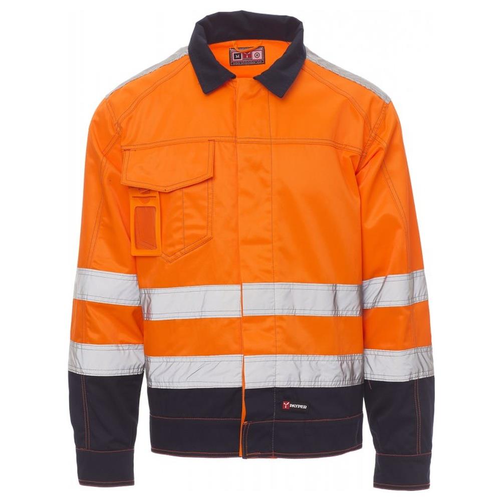 giubbotto leggero payper safe hi-vi winter arancione fluo/navy s