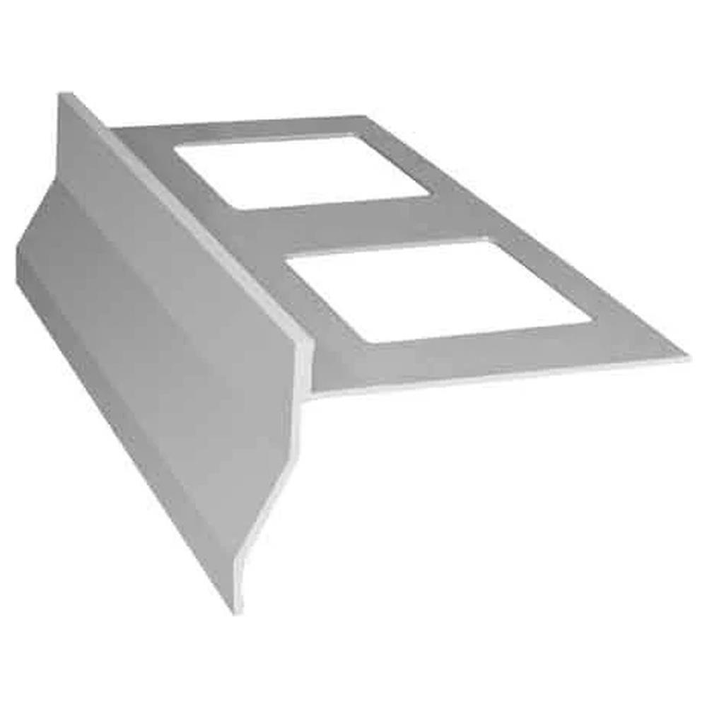 gocciolatoio per balconi e terrazze  nor   colore grigio - barra mt 2,70