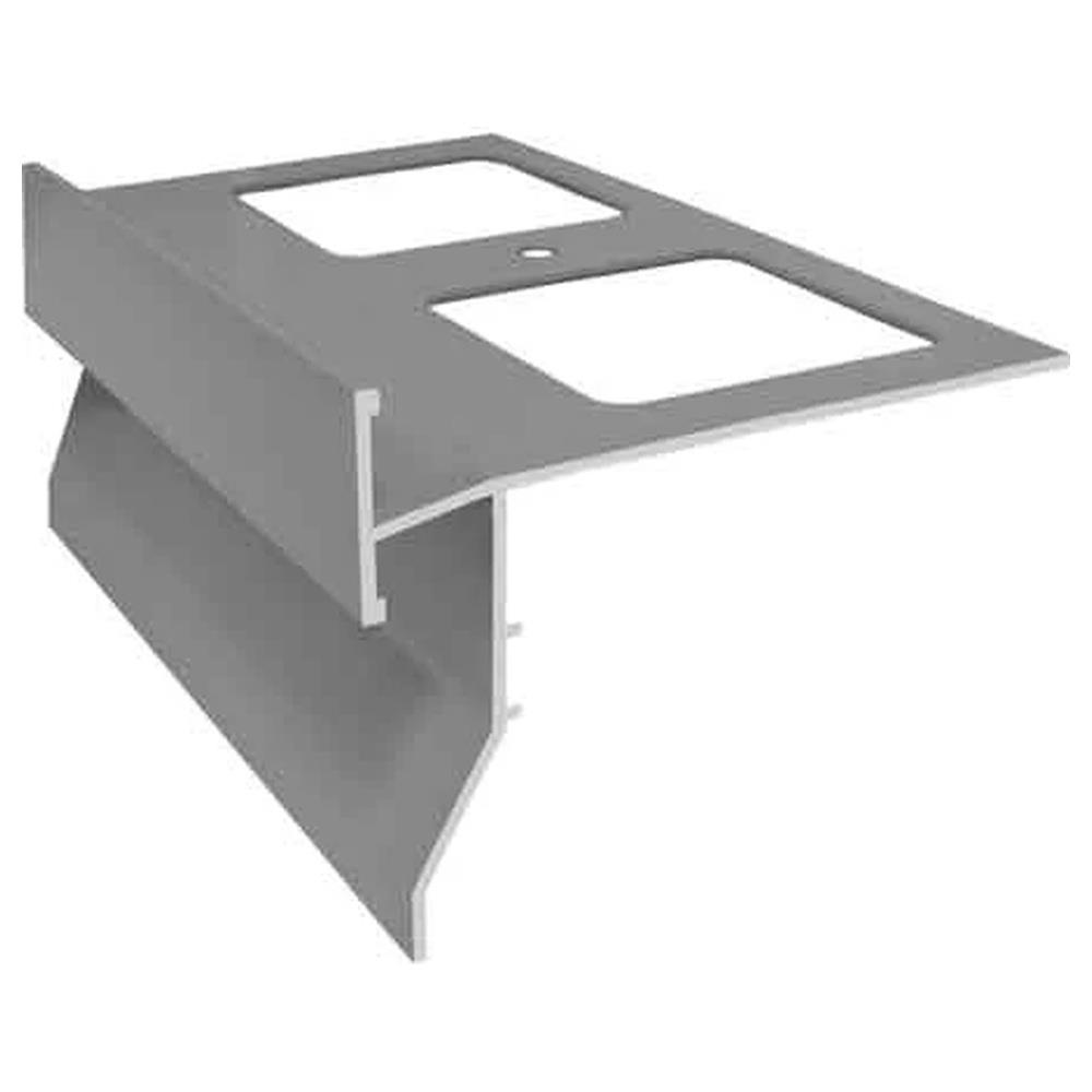 gocciolatoio per balconi e terrazze  top  colore grigio - barra mt 2,70