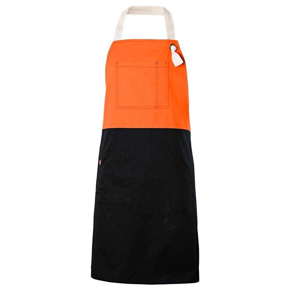 grembiule velilla con pettorina bicolor cod 404210b arancio fluo