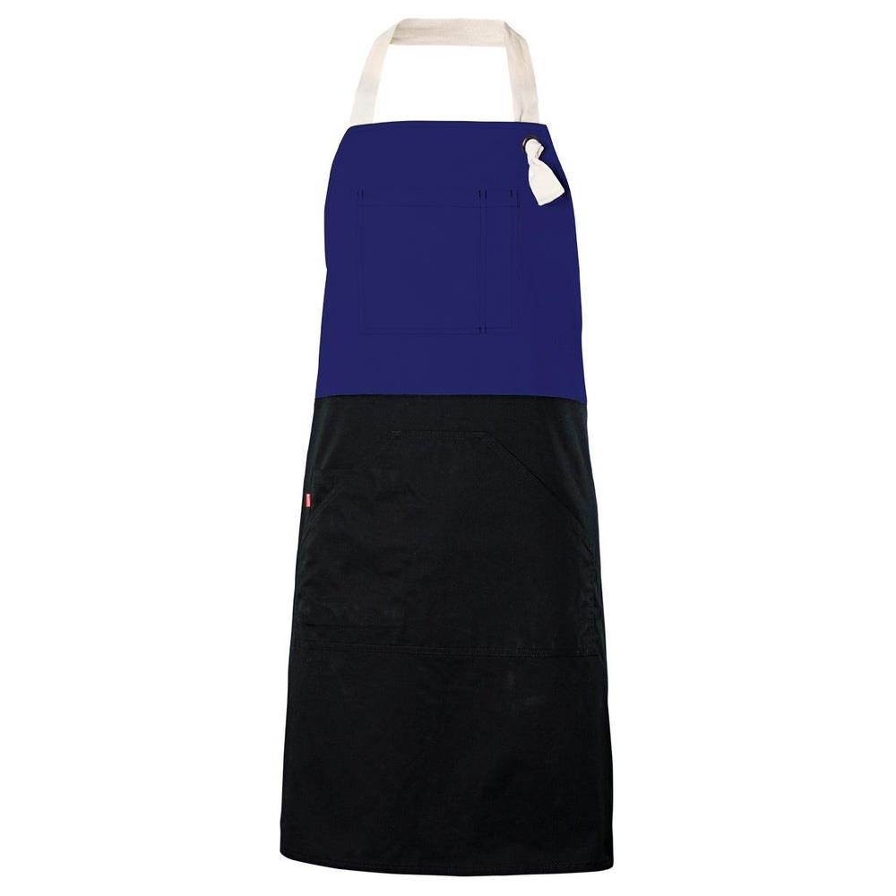 grembiule velilla con pettorina bicolor cod 404210b bluette