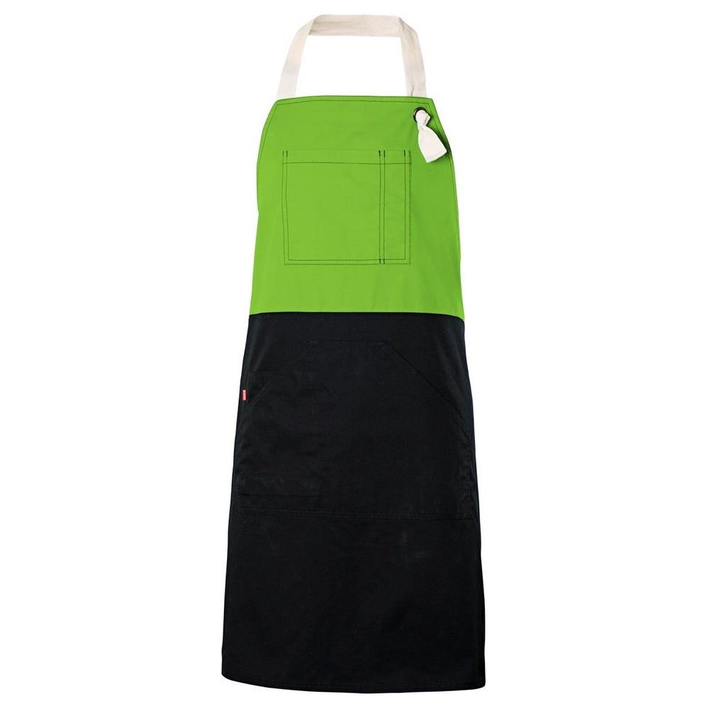 grembiule velilla con pettorina bicolor cod 404210b chartreuse