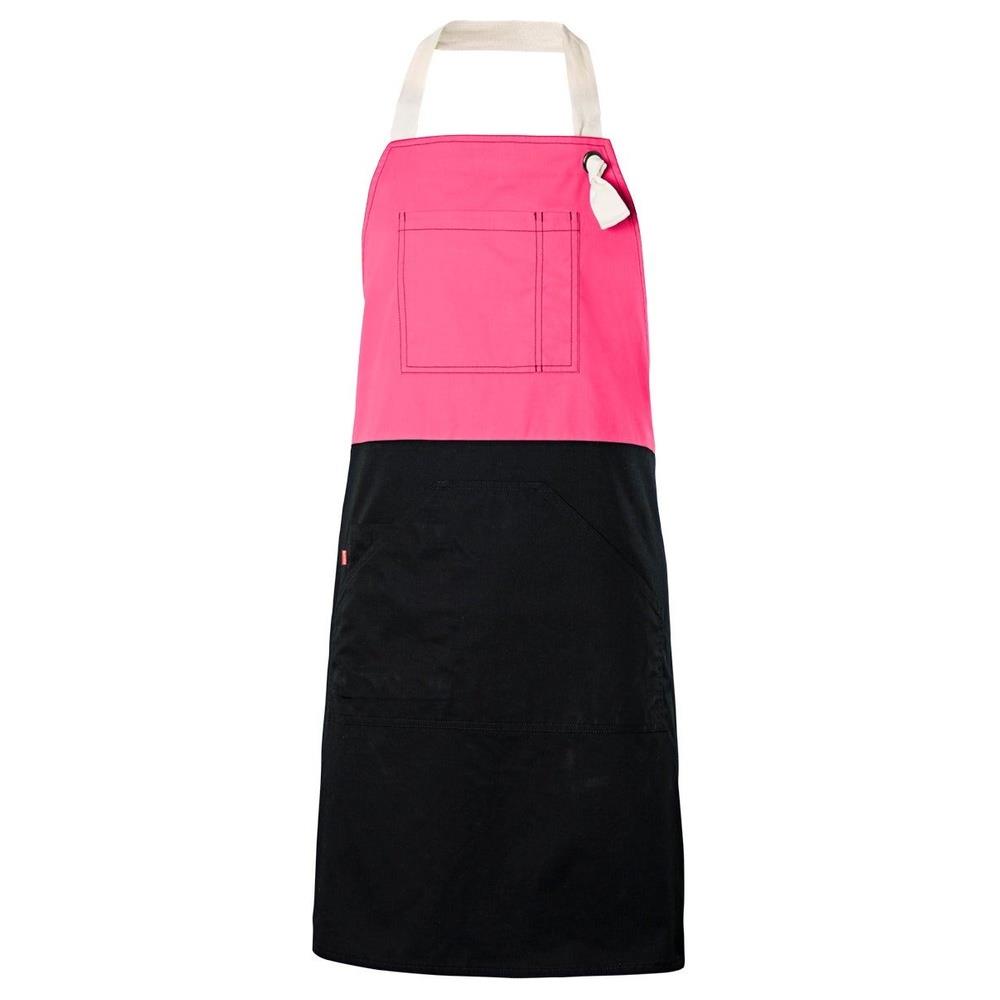 grembiule velilla con pettorina bicolor cod 404210b fucsia