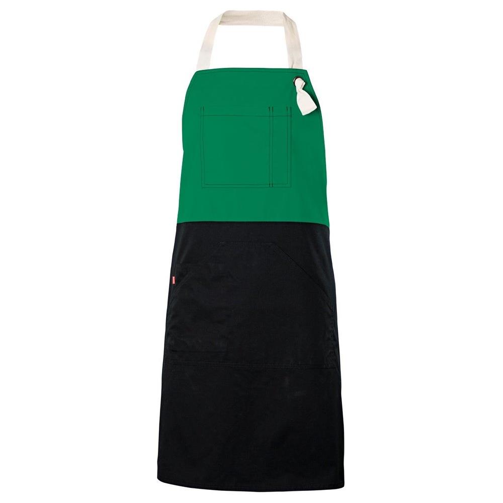 grembiule velilla con pettorina bicolor cod 404210b verde