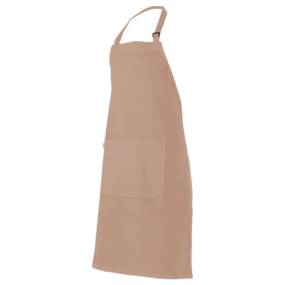 grembiule velilla con pettorina e tasca cod 404203 beige