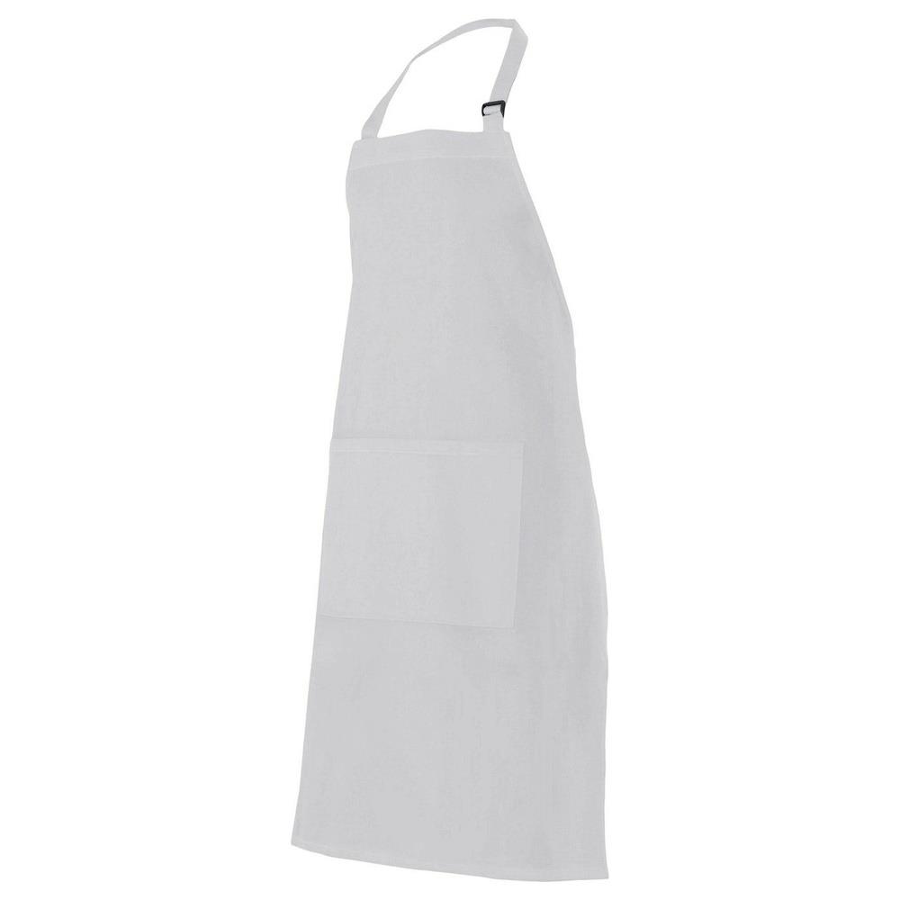 grembiule velilla con pettorina e tasca cod 404203 bianco