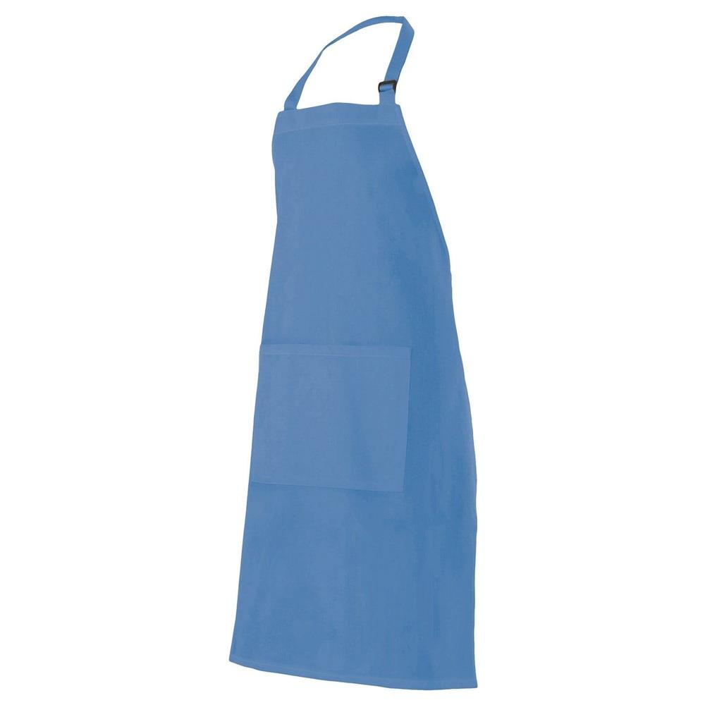 grembiule velilla con pettorina e tasca cod 404203 celeste
