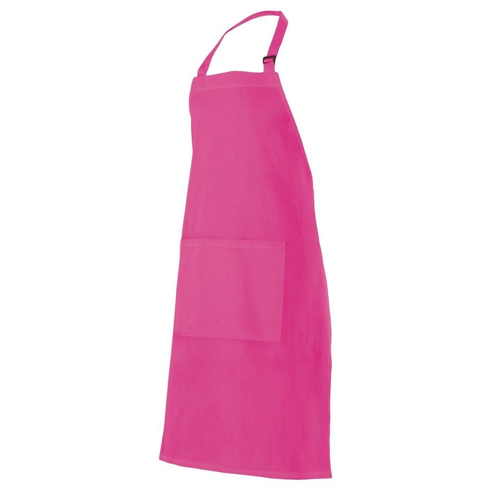 grembiule velilla con pettorina e tasca cod 404203 fucsia