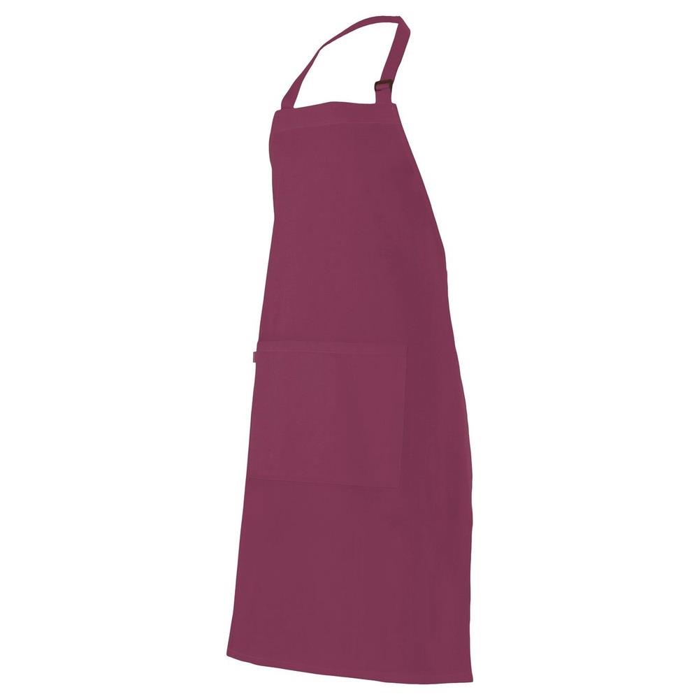 grembiule velilla con pettorina e tasca cod 404203 granata