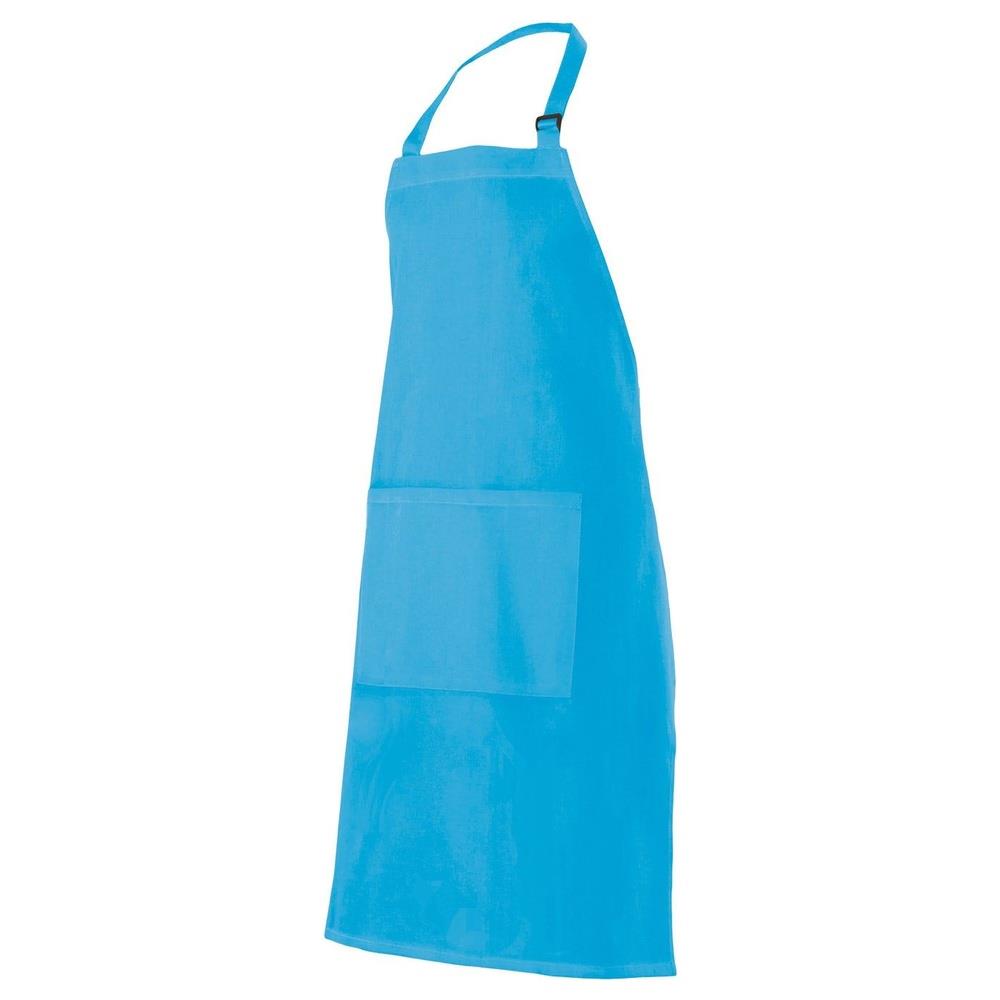 grembiule velilla con pettorina e tasca cod 404203 turchese chiaro