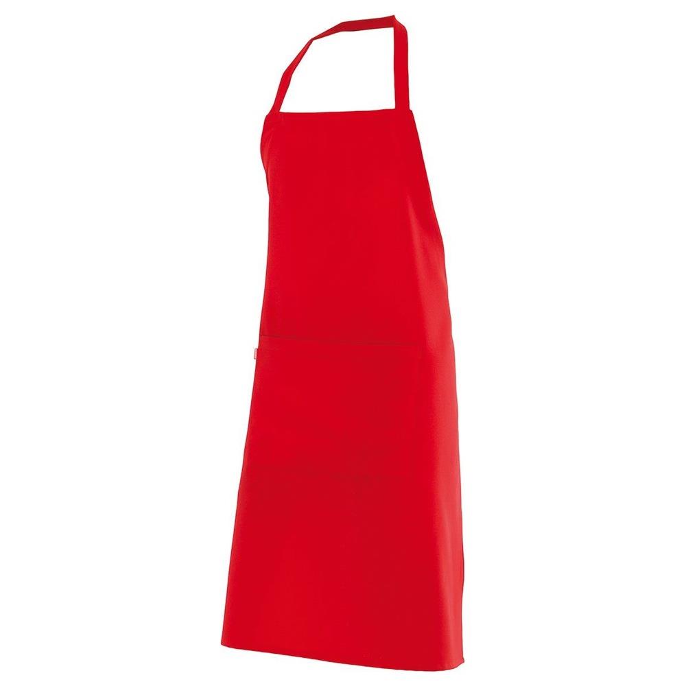 grembiule velilla con pettorina e tasca cod 404204 rosso