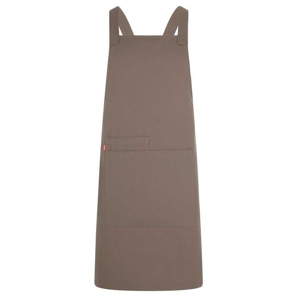 grembiule velilla con pettorina in cotone organi cod 404214 nocciola