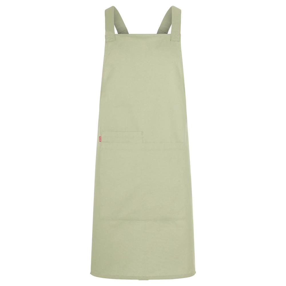 grembiule velilla con pettorina in cotone organi cod 404214 pistacchio