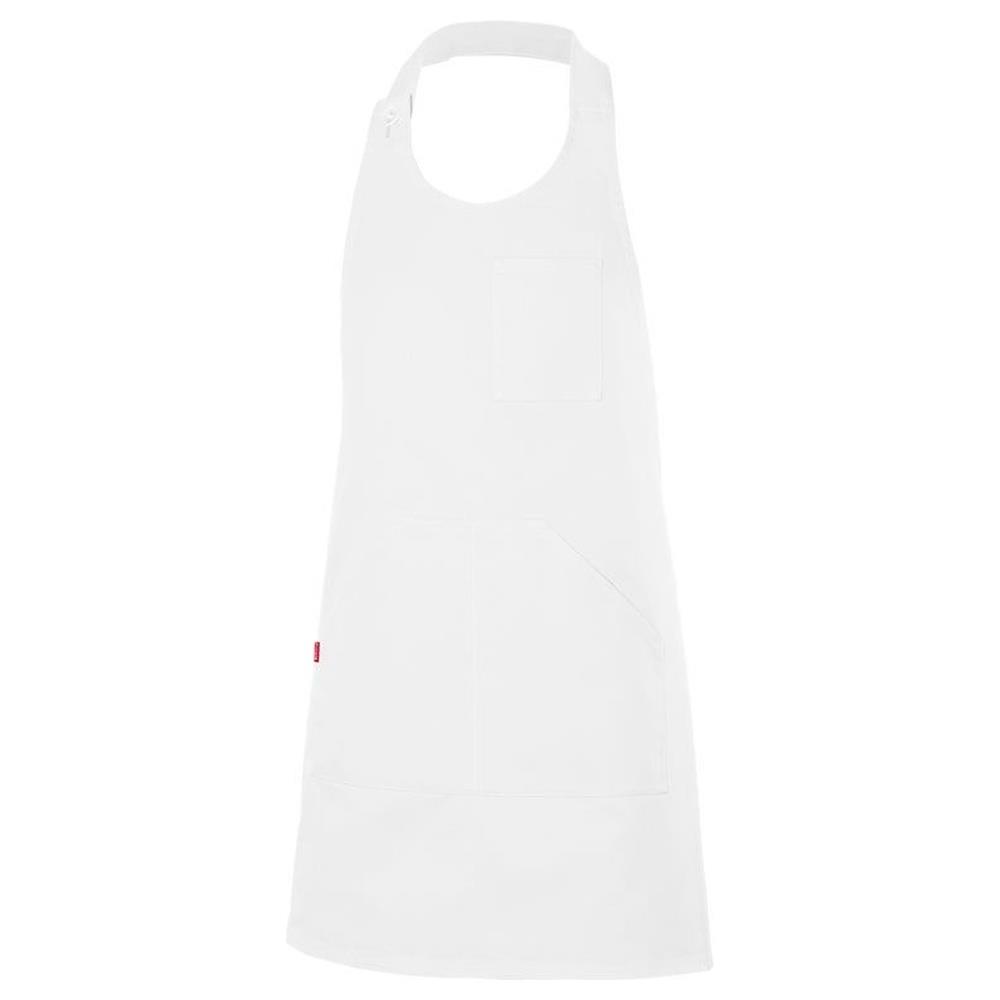 grembiule velilla corto con pettorina e bottoni cod 404212 bianco