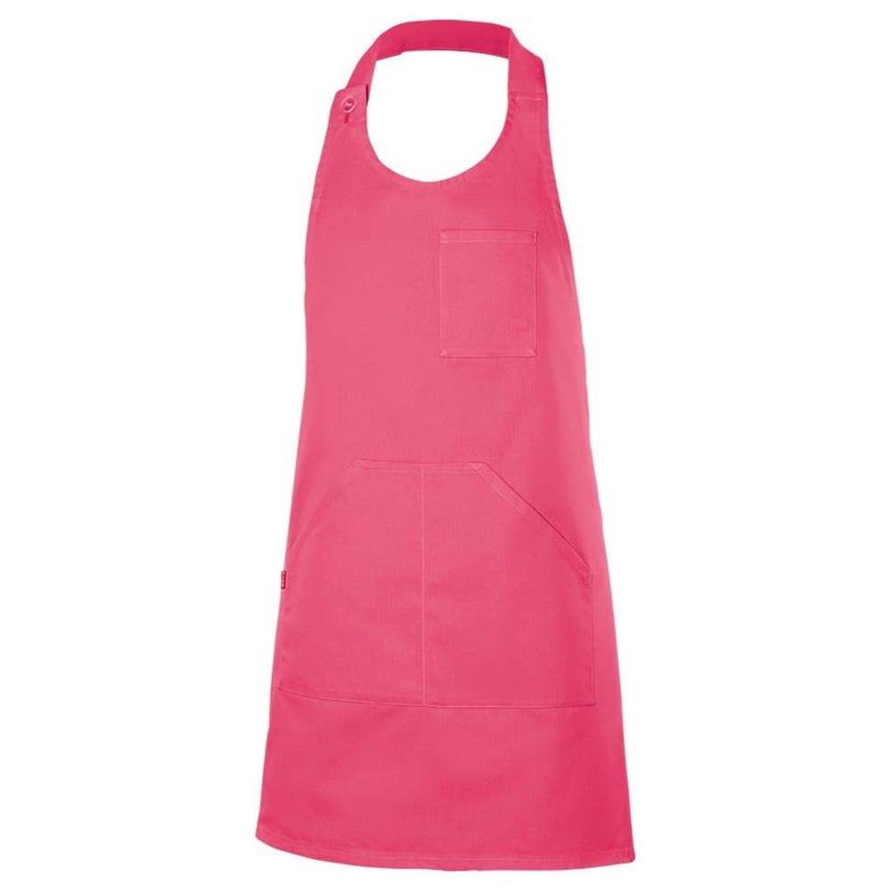 grembiule velilla corto con pettorina e bottoni cod 404212 fucsia