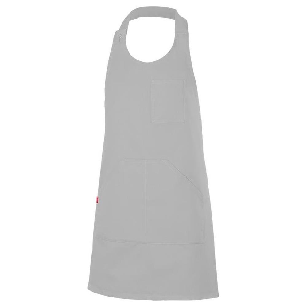 grembiule velilla corto con pettorina e bottoni cod 404212 grigio ghiaccio