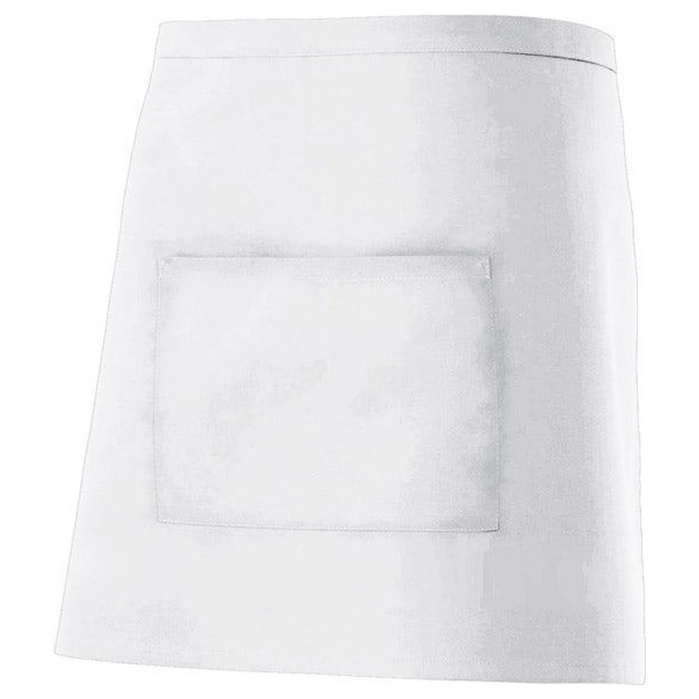 grembiule velilla corto con tasca cod 404201 bianco