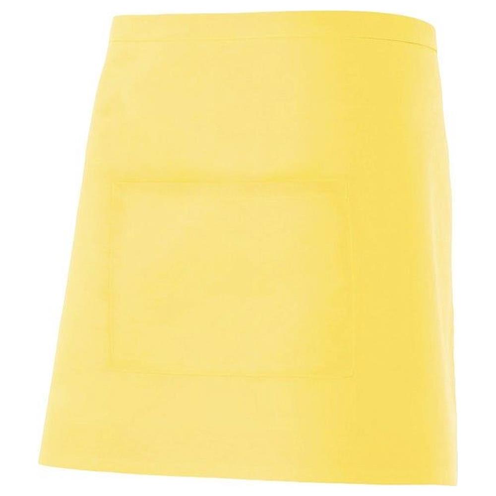 grembiule velilla corto con tasca cod 404201 giallo chiaro