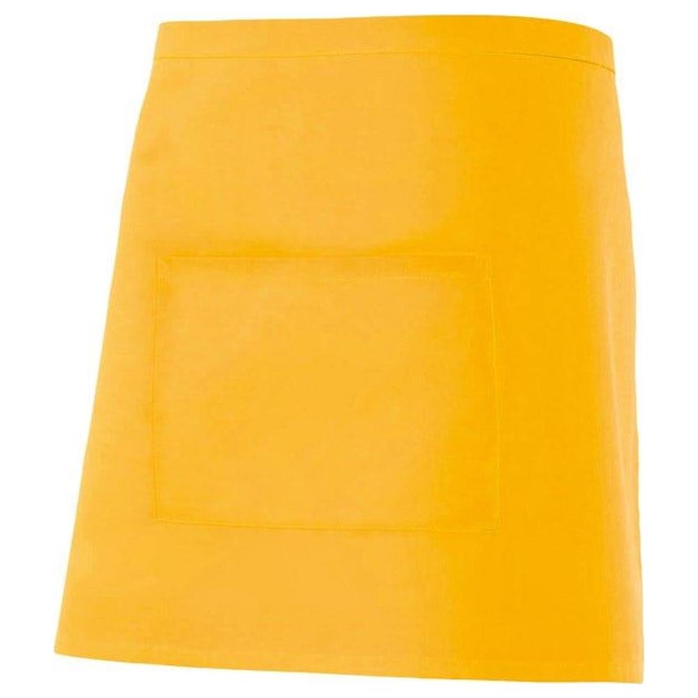 grembiule velilla corto con tasca cod 404201 giallo