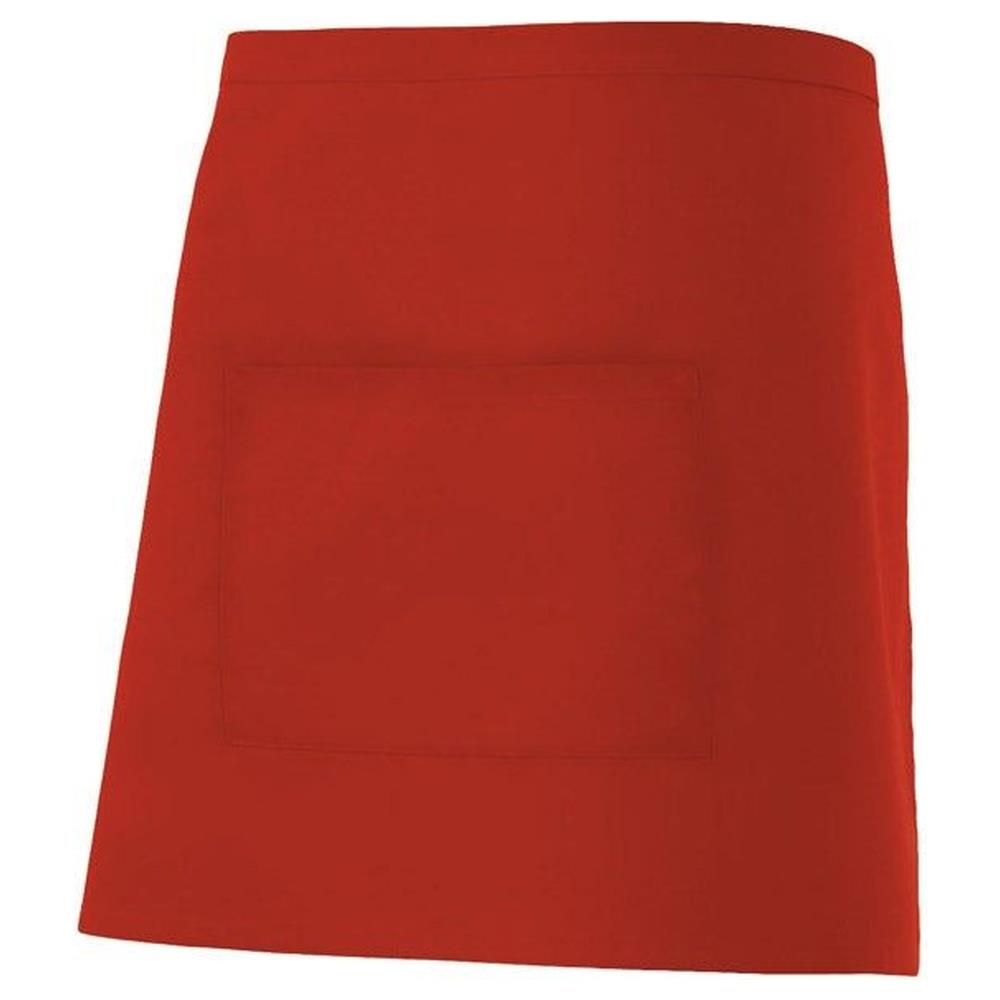 grembiule velilla corto con tasca cod 404201 rosso