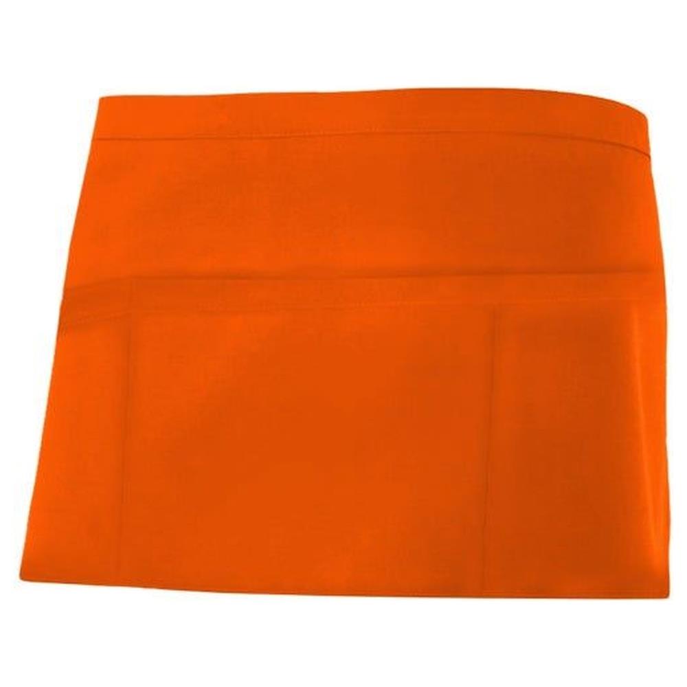 grembiule velilla corto con tasche portacomande cod 404208 arancio fluo