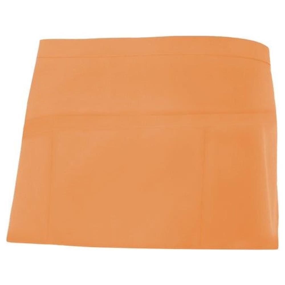 grembiule velilla corto con tasche portacomande cod 404208 arancione chiaro